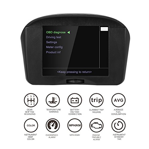 AUTOOL OBD2 EUOBD Code Reader Head Up Display