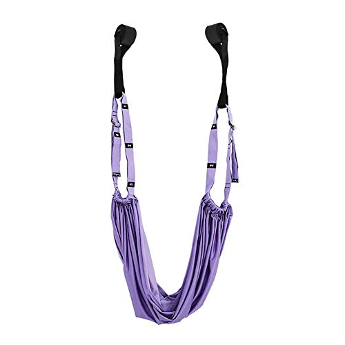 VH Aerial Yoga Rope Stretch The Leg Splits practic Elastic Stretch bar and Bends Down to Stretch The Handstand Training Device for Dancing Ballet Yoga Lover (Purple)