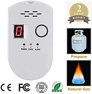 Natural Digital Gas Detector, Home Gas Alarm, Gas Leak Detector,High Sensitivity LPG LNG Coal Natural Gas Leak Detection, Alarm Monitor Sensor Home/Kitchen