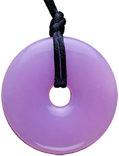 Smart Mom Teething Bling Pendant Necklace, Amethyst