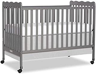 Dream On Me Carson Classic 3 in 1 Convertible Crib, Steel Grey