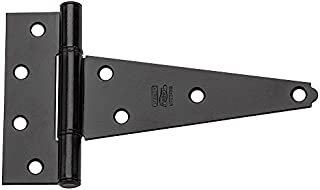 National Hardware N129-155 V286 Extra Heavy T Hinges in Black, 2 pack