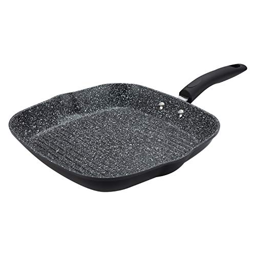 Smittel 11-Inch Nonstick Grill Pan for Steak Skillet Cookware Granite Coating from Germany