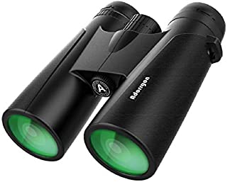 12x42 Powerful Binoculars with Clear Weak Light Vision - Lightweight (1.1 lbs.) Binoculars for Birds Watching Hunting Sports - Large Eyepiece Binoculars for Adults with BAK4 FMC Lens