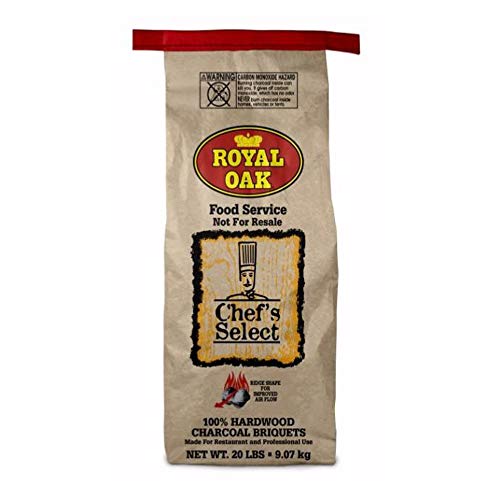 Royal Oak Natural Organic Premium Hardwood Charcoal Briquettes for Grills and Smokers, 20 Pounds