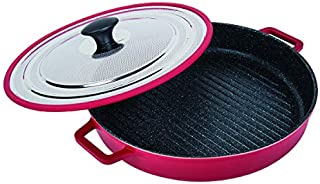 MasterPan Non-Stick Stovetop Oven Grill Pan with Heat-in Steam-Out Lid, nonstick cookware, 12