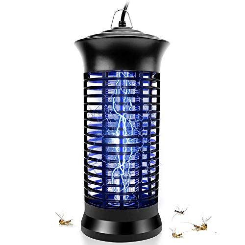 Electric Bug Zapper, Powerful Insect Killer, Mosquito Zappers, Mosquito lamp, Light-Emitting Flying Insect Trap for Indoor(Black).