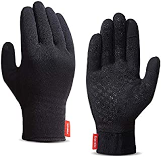 Upgraded Touch Screen Running Gloves Lightweight & Thermal Winter Gloves - Compression Mitten Liners Gloves for Men Women - Anti-Slip Driving Cycling Workout Sports Gloves with Elastic Cuff, L