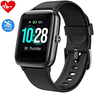 Fitpolo Fitness Tracker, Smart Watch Step Trackers with Heart Rate Monitor, IP68 Waterproof 1.4 Inch Color Touch Screen Activity Tracker wth Sleep Monitoring, Calorie Counter, Pedometer for Men Women