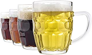 Dimple Stein Beer Mug - 20 OZ (4 Pack)