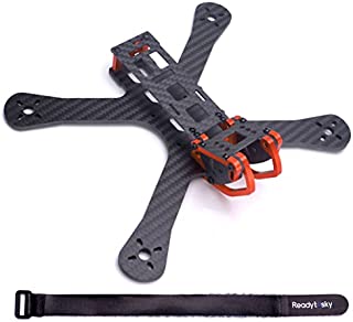 Readytosky 220mm FPV Racing Drone Frame Carbon Fiber 5 inch Quadcopter Freestyle Frame Kit 4mm Arms + Lipo Battery Strap