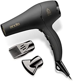 Andis 80480 1875-Watt Tourmaline Ceramic Ionic Hair Dryer, Black