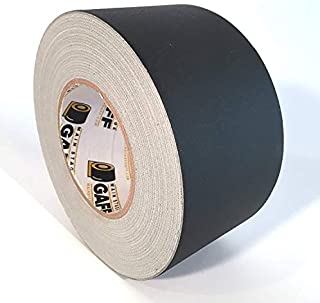 Gaffers Tape - 3 inch by 60 Yards - Black - Main Stage Gaff Tape - Matte Finish - Easy to Tear by Hand (1)