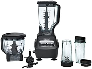 Ninja Mega Kitchen System (BL770) Blender/Food Processor with 1500W Auto-iQ Base, 72oz Pitcher, 64oz Processor Bowl, (2) 16oz Cup for Smoothies, Dough & More