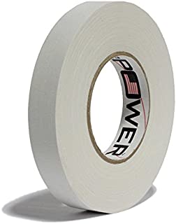 Professional Premium Grade Gaffer Tape - White 1 in x 60 Yds - Heavy Duty Pro Gaff Tape - Secures Cables, Holds Down Wires Leaves No Sticky Residue Easy to Tear, Multipurpose, Better Than Duct Tape