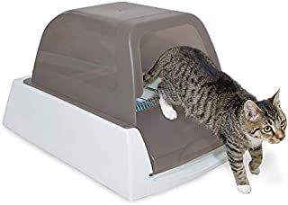 PetSafe ScoopFree Ultra Self-Cleaning Cat Litter Box  Automatic with Disposable Tray  Taupe Covered