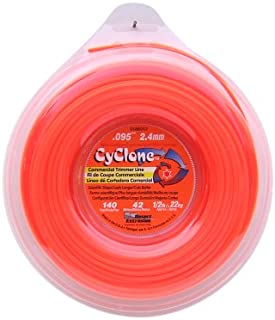 Cyclone .095-Inch-by-140-Foot Spool Commercial Grade 6-Blade 1/2-Pound Grass Trimmer Line, Orange CY095D1/2-12 (One Pack)