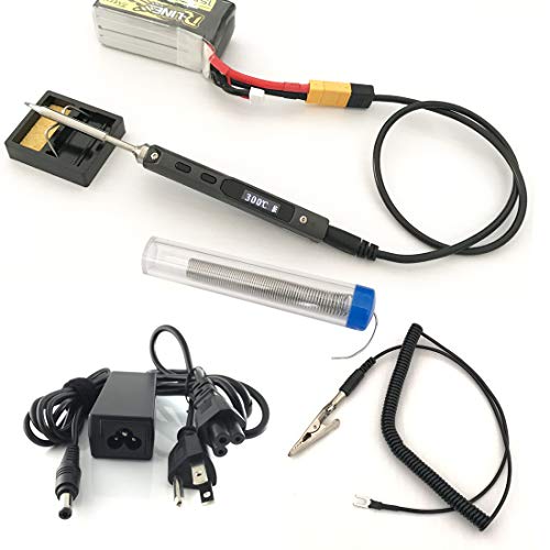 UY CHAN Upgraded Original TS100 Digital OLED Programmable Pocket-size Smart Mini Outdoor Portable Soldering Iron Station Kit Embedded Interface DC5525 Acceleration Sensors STM32 Chip Fast Heat (B2)