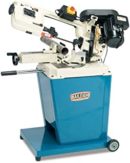 Baileigh BS-128M Pneumatic/Manual Portable Metal Cutting Band Saw, 0.75hp Motor, 110V