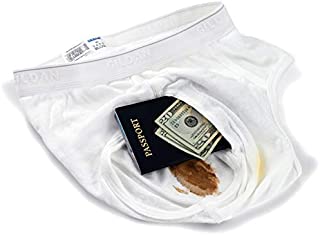 IGE Innovative Internet Products The Brief Safe Hidden Contents Travel Passport Wallet - Diversion Safe,White,Regular