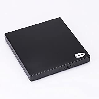 External Optical Drive USB 2.0 DVD/CD Player for Mac Windows 2000/XP/Vista/Win 7/ Win 8/Win 10,Ultra Notebook PC Desktop Computer+Dustproof Bag Case,Black