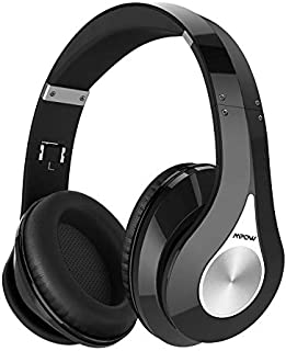 Mpow 059 Bluetooth Headphones Over Ear, Hi-Fi Stereo Wireless Headset, Foldable, Soft Memory-Protein Earmuffs, w/Built-in Mic and Wired Mode for PC/Cell Phones/TV