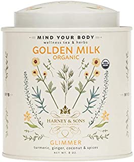 Harney & Sons Powder Tea with Turmeric, Ginger/Coconut/Spices, 8 Ounce