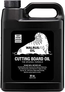 WALRUS OIL - Cutting Board Oil and Wood Butcher Block Oil, 32 oz Jug, Food-Safe