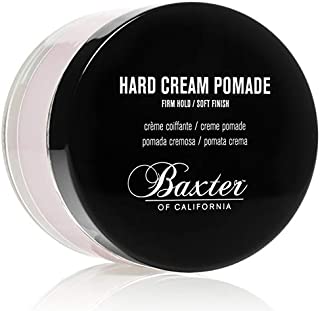 Baxter of California Hard Cream Pomade for Men |Natural Finish | Firm Hold | Hair Pomade | 2 fl. oz.