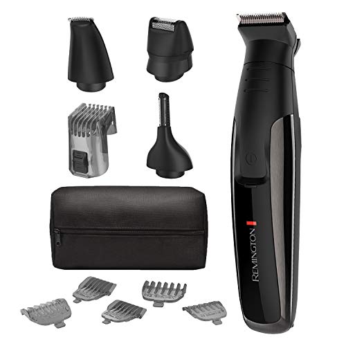 Remington PG6171 The Crafter - Beard Boss Style and Detail Kit, Beard Trimmer, Grooming Set, Platinum, 11 Pieces