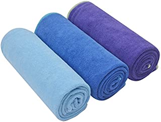 SINLAND Microfiber Fast Drying Gym Towels Sports Fitness Workout Sweat Towels 3 Pack 16 inch X 32 inch