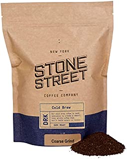 Stone Street Coffee Cold Brew Reserve, Coarse Ground, 1 LB Bag, Dark Roast, Colombian Single Origin