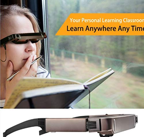 SSEDEW Vision 800 Smart Android WiFi Glasses Wide Screen Portable Video 3D Glasses Private Theater with Bluetooth Camera