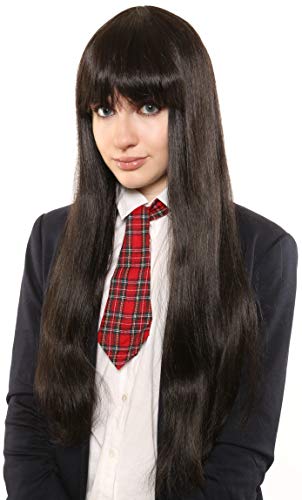 Gogo Yubari Kill Bill Character Deluxe Quality Costume/Cosplay/Anime Wig Dark Brown