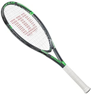 Wilson Tour Slam Strung Tennis Racquet, 4 3/8-Inch, Black/Green