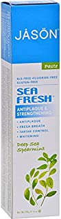 JASON Sea Fresh Strengthening Fluoride-Free Toothpaste, Deep Sea Spearmint, 6 Ounce Tube