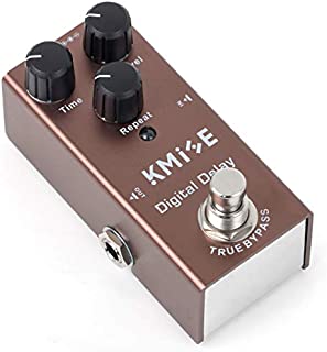 lotmusic Electric Guitar Effects Pedal Mini Single Type DC 9V True Bypass Digital Delay(Brown)