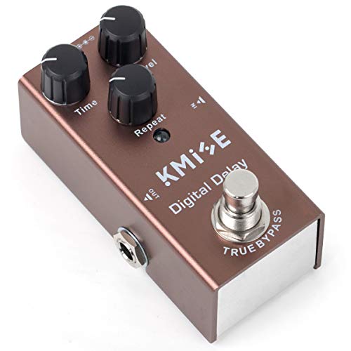 lotmusic Electric Guitar Effects Pedal Mini Single Type DC 9V True Bypass Digital Delay(Brown)