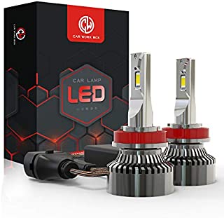 Car Work Box H11 LED Headlight Bulbs, 20000LM 120W 6000K Extremely Bright H8 H9 CSP Chips Conversion Kit