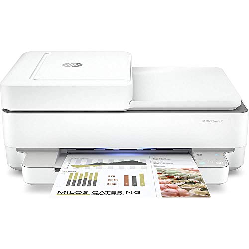 HP ENVY Pro 6455 Wireless All-in-One Printer, Mobile Print, Scan & Copy, Auto Document Feeder, Works with Alexa (5SE45A)