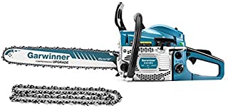 52cc Gas Chainsaws 18 Inch Bar Power Chain Saws, Gas Powered Chainsaw 2 Stroke Handed Petrol Gasoline Chain Saw for Cutting Wood Outdoor Garden Farm Home Use with Tool Kit