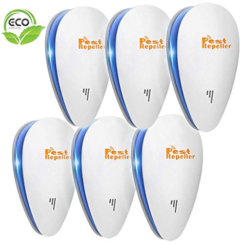 Ultrasonic Pest Repeller, 6 Packs, Linseeda