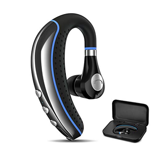 Bluetooth Headset, FimiTech Wireless Earpiece V5.0 Ultralight Hands Free Business Earphone with Mic for Business/Office/Driving