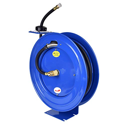 Aain AA040Z Retractable Air Hose Reel, 1/2