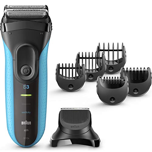 Braun Electric Razor for Men, Series 3 3010Bt Electric Shaver & Beard Trimmer, Rechargeable, Wet & Dry Foil Shaver