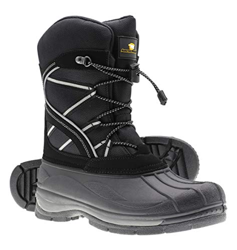 ArcticShield Mens Waterproof Insulated Warm Comfortable, Black, Size 11.0