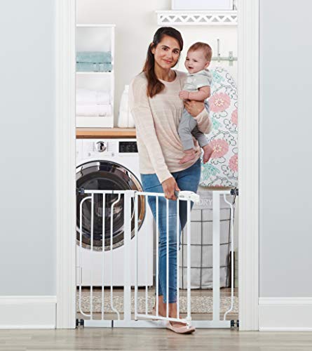 Regalo Easy Step 38.5-Inch Extra Wide Walk Thru Baby Gate, Includes 6-Inch Extension Kit, 4 Pack Pressure Mount Kit, 4 Pack Wall Cups and Mounting Kit ( 1 Gate Set)