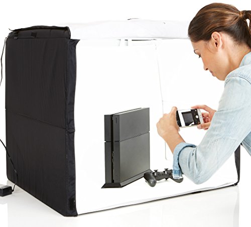 AmazonBasics Portable Foldable Photo Studio Box with LED Light