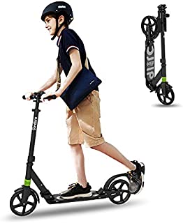 REDLIRO Kick Scooter for Teenager Trick Ultra-Light Aluminum Pole and Adjustable Handlebar Quality Freestyle Kick Complete Scooter for Beginner Kids Boys Girls Teens Ages 8+