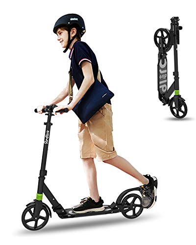 REDLIRO Kick Scooter for Teenager Trick Ultra-Light Aluminum Pole and Adjustable Handlebar Quality Freestyle Kick Complete Scooter for Beginner Kids Boys Girls Teens Ages 8+